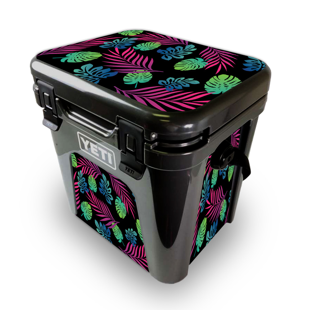 Picture of MightySkins YEROAD24-Neon Tropics Skin for Yeti Roadie 24 Hard Cooler - Neon Tropics