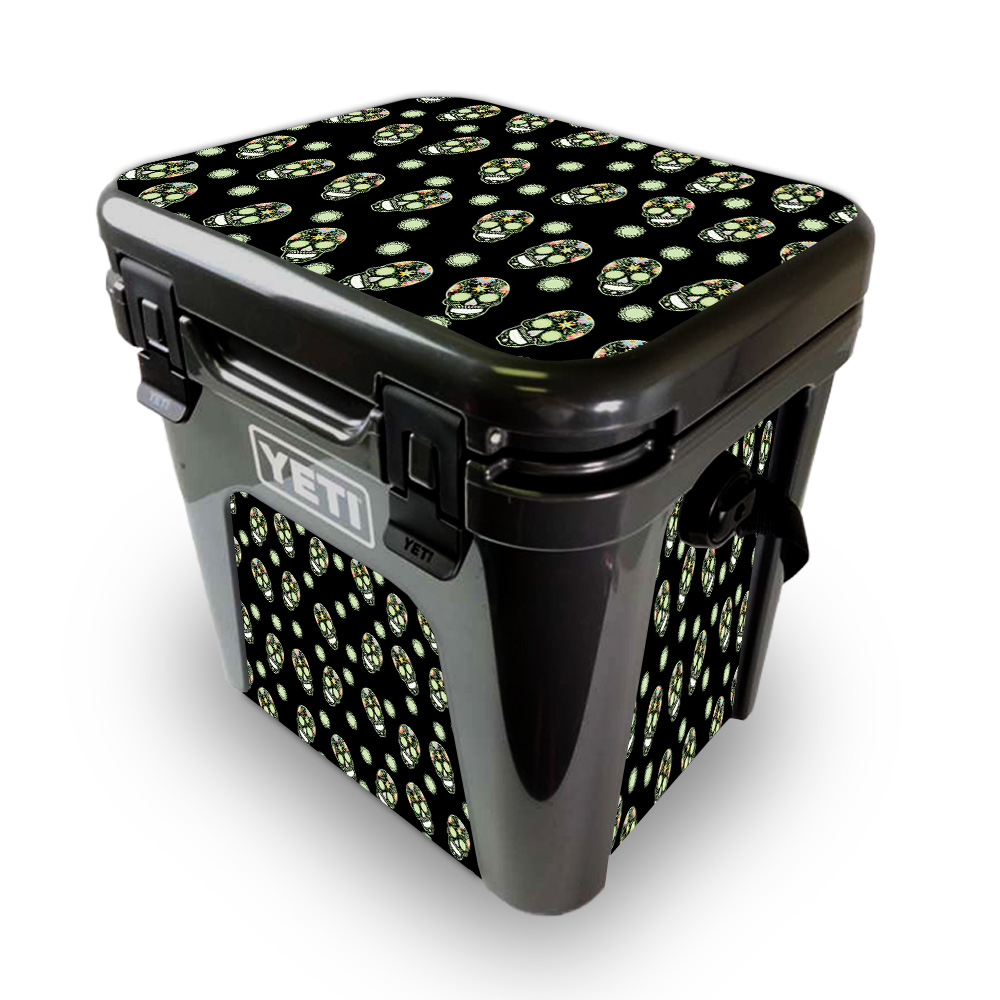 Picture of MightySkins YEROAD24-Nighttime Skulls Skin for Yeti Roadie 24 Hard Cooler - Nighttime Skulls
