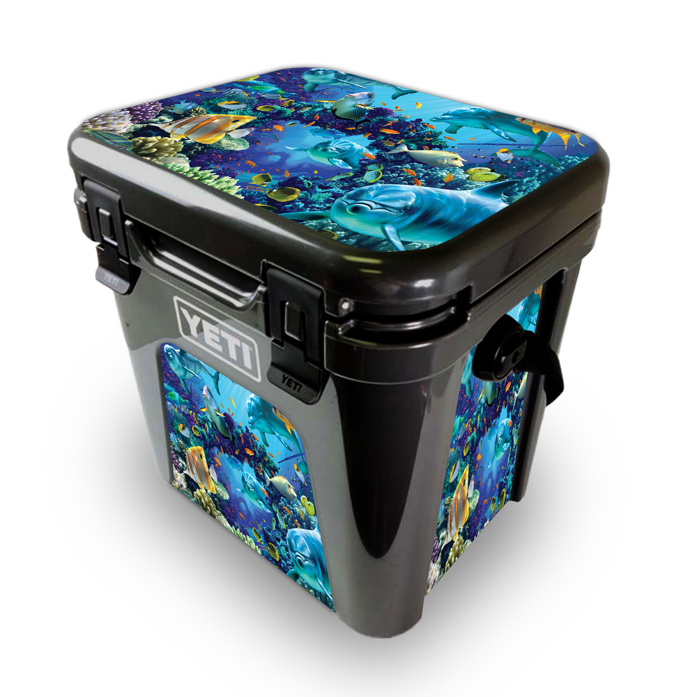 Picture of MightySkins YEROAD24-Ocean Friends Skin for Yeti Roadie 24 Hard Cooler - Ocean Friends