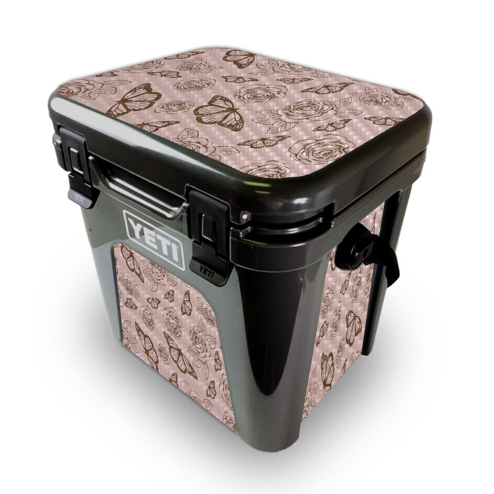 Picture of MightySkins YEROAD24-Butterfly Garden Skin for Yeti Roadie 24 Hard Cooler - Butterfly Garden