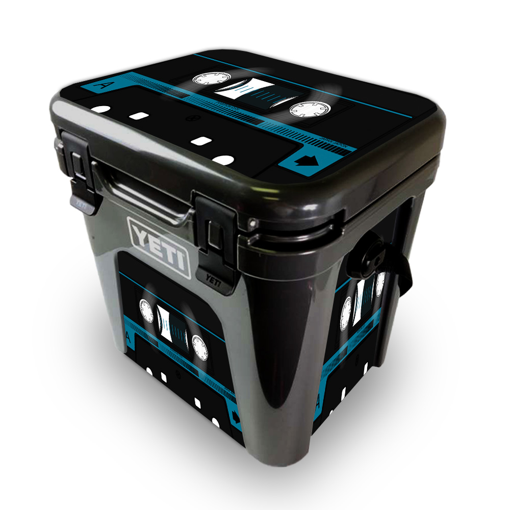 Picture of MightySkins YEROAD24-Cassette Tape Skin for Yeti Roadie 24 Hard Cooler - Cassette Tape