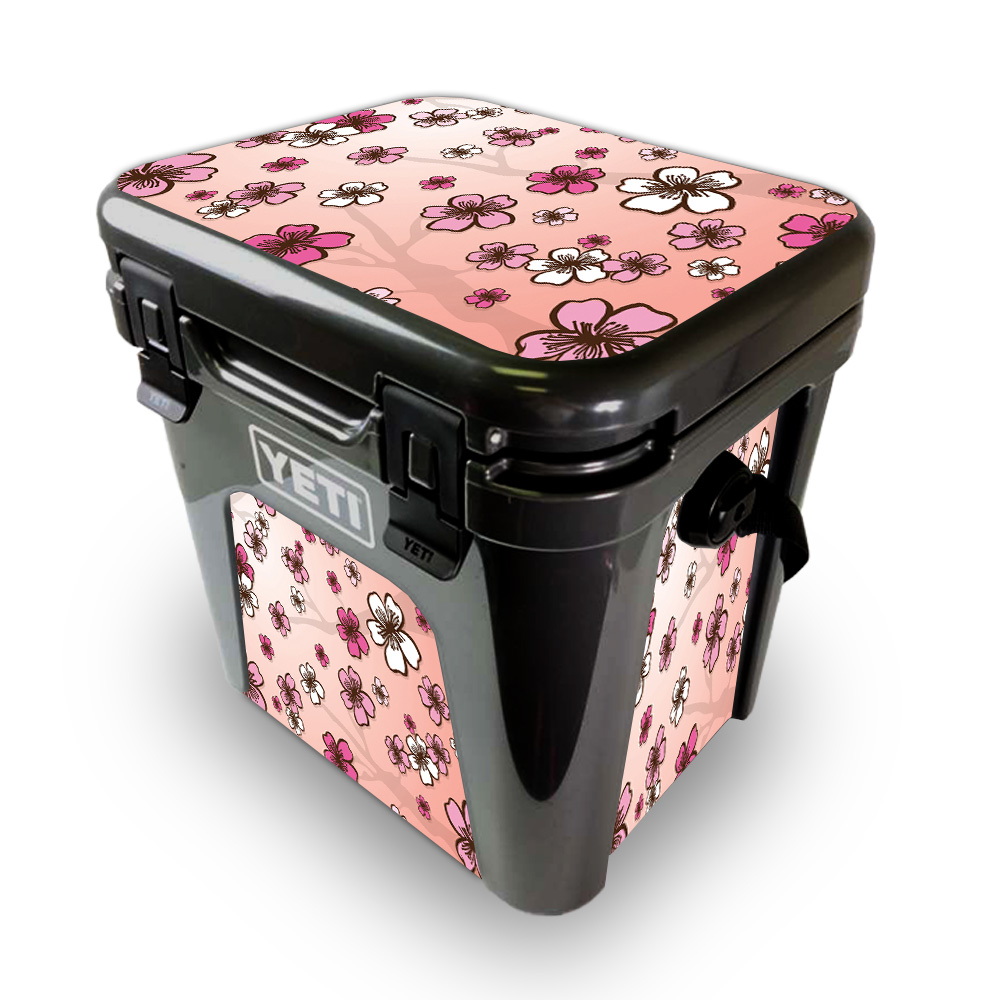 Picture of MightySkins YEROAD24-Cherry Blossom Skin for Yeti Roadie 24 Hard Cooler - Cherry Blossom