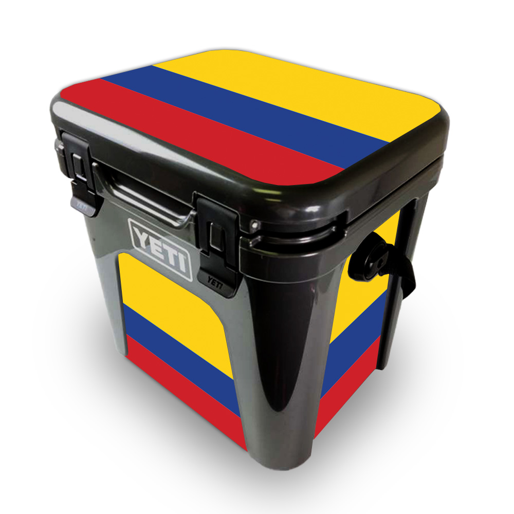Picture of MightySkins YEROAD24-Colombian Flag Skin for Yeti Roadie 24 Hard Cooler - Colombian Flag