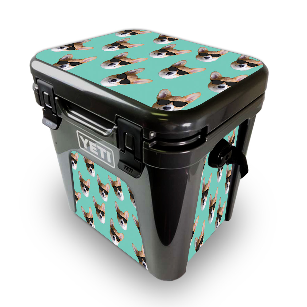 Picture of MightySkins YEROAD24-Cool Corgi Skin for Yeti Roadie 24 Hard Cooler - Cool Corgi