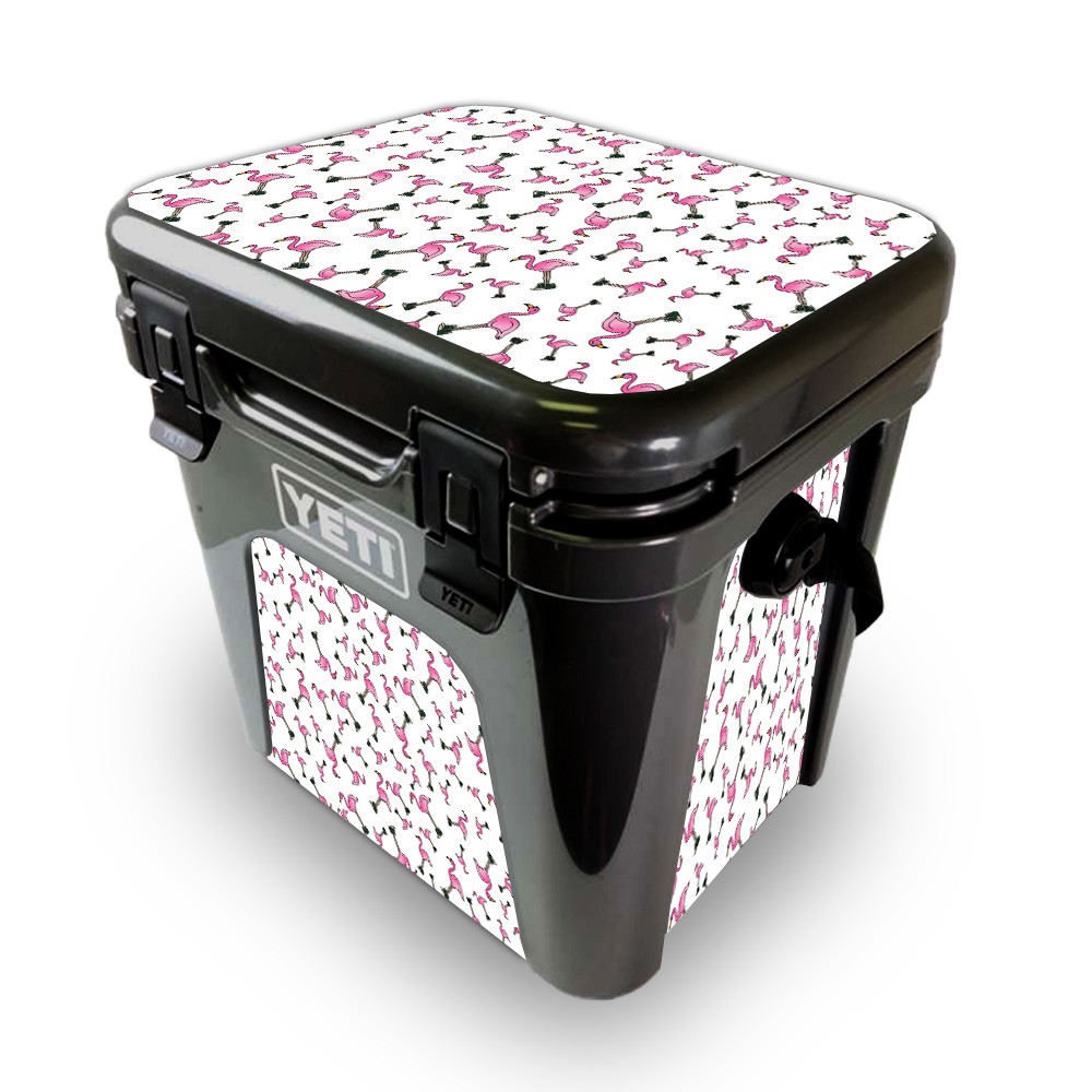 Picture of MightySkins YEROAD24-Cool Flamingo Skin for Yeti Roadie 24 Hard Cooler - Cool Flamingo