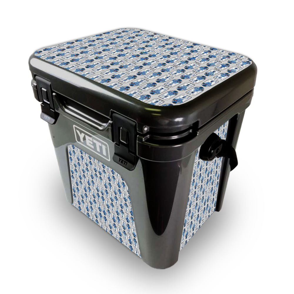Picture of MightySkins YEROAD24-Galaxy Bots Skin for Yeti Roadie 24 Hard Cooler - Galaxy Bots