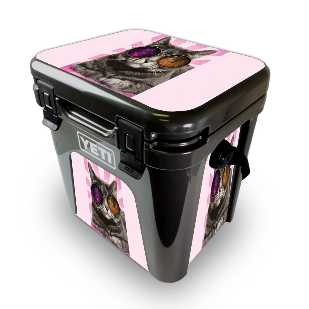 Picture of MightySkins YEROAD24-Galaxy Cat Skin for Yeti Roadie 24 Hard Cooler - Galaxy Cat