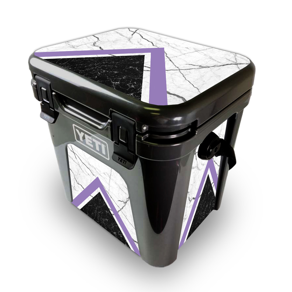 Picture of MightySkins YEROAD24-Geometric Marble Skin for Yeti Roadie 24 Hard Cooler - Geometric Marble