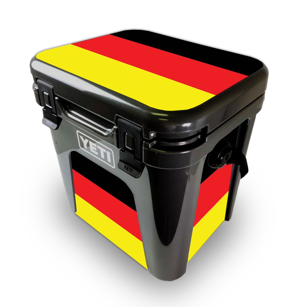 Picture of MightySkins YEROAD24-German Flag Skin for Yeti Roadie 24 Hard Cooler - German Flag