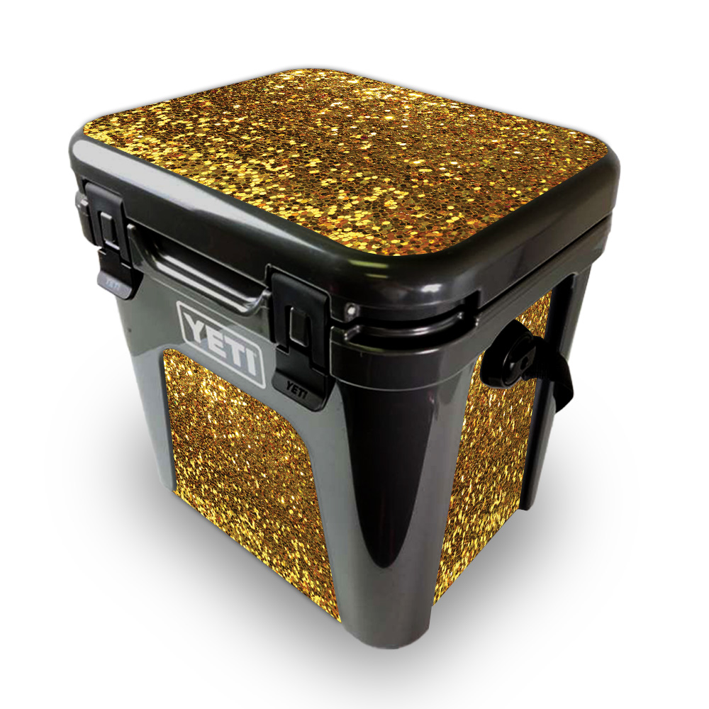 Picture of MightySkins YEROAD24-Gold Dazzle Skin for Yeti Roadie 24 Hard Cooler - Gold Dazzle