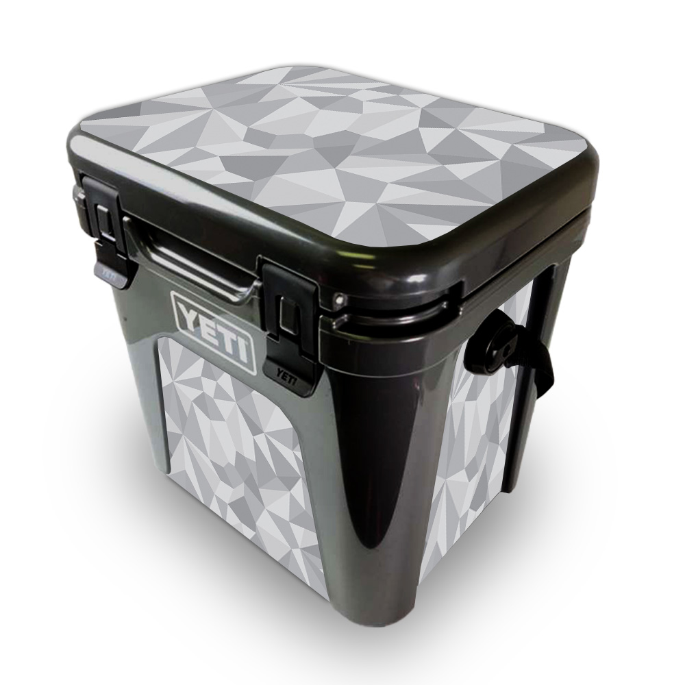 Picture of MightySkins YEROAD24-Gray Polygon Skin for Yeti Roadie 24 Hard Cooler - Gray Polygon