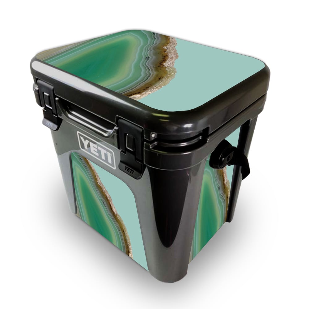 Picture of MightySkins YEROAD24-Green Agate Skin for Yeti Roadie 24 Hard Cooler - Green Agate