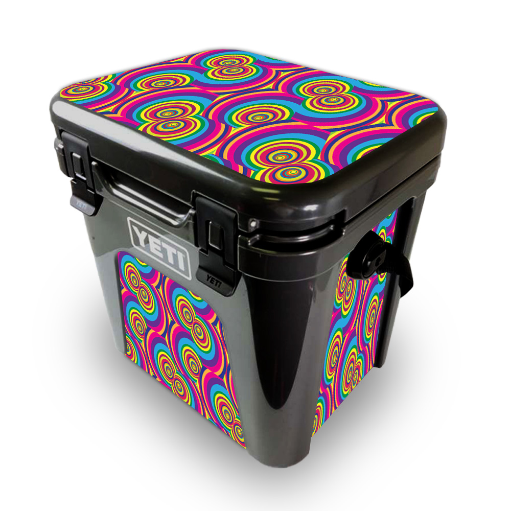 Picture of MightySkins YEROAD24-Groovy 60s Skin for Yeti Roadie 24 Hard Cooler - Groovy 60s
