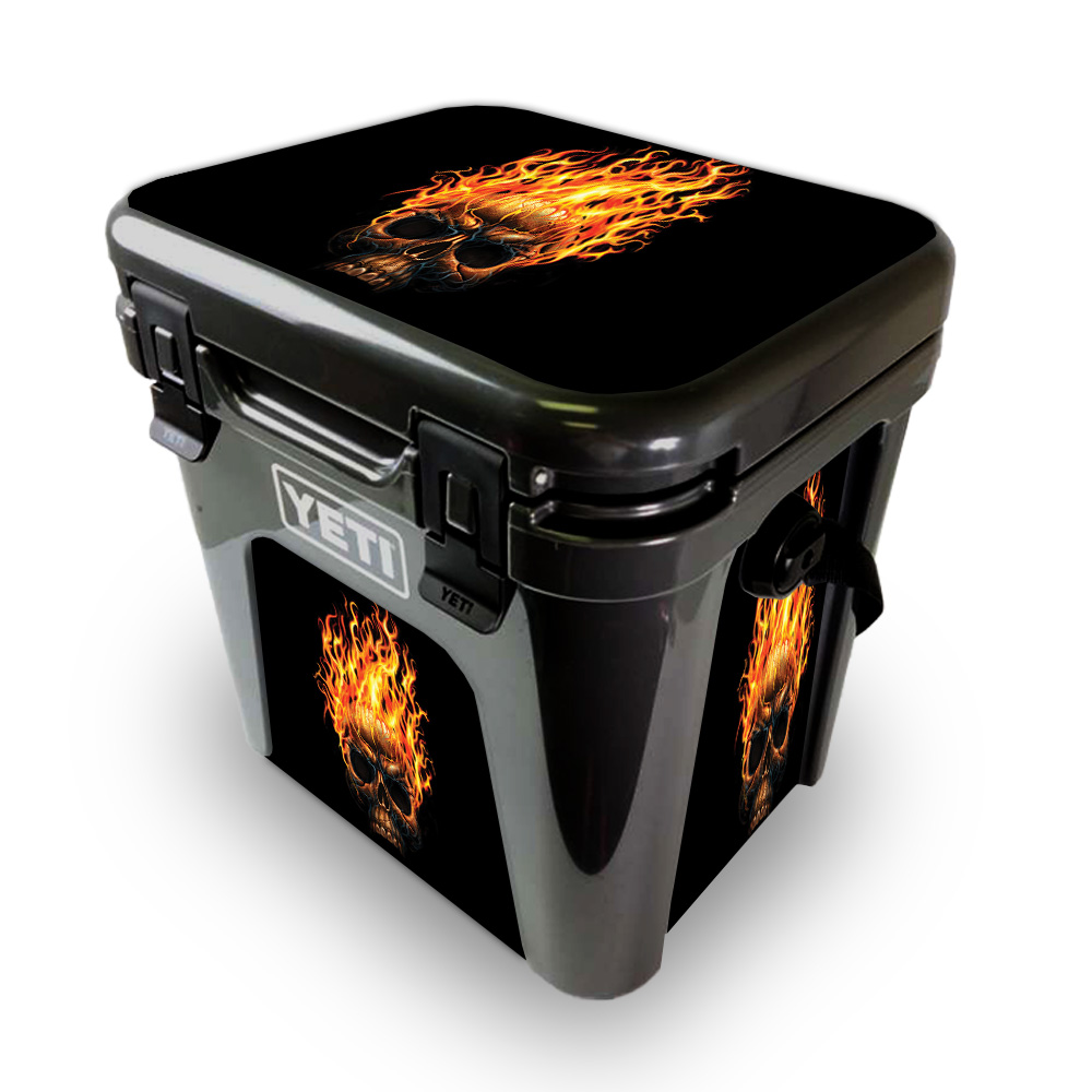 Picture of MightySkins YEROAD24-Hot Head Skin for Yeti Roadie 24 Hard Cooler - Hot Head