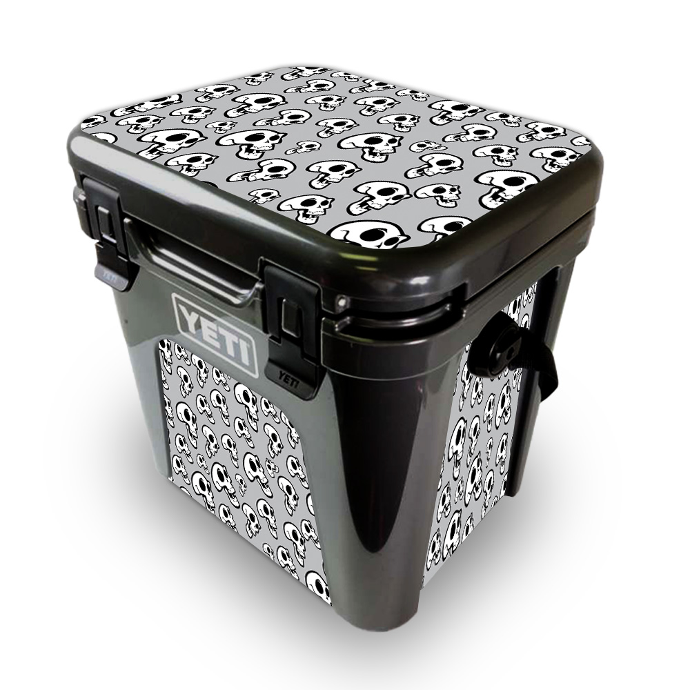 Picture of MightySkins YEROAD24-Laughing Skulls Skin for Yeti Roadie 24 Hard Cooler - Laughing Skulls