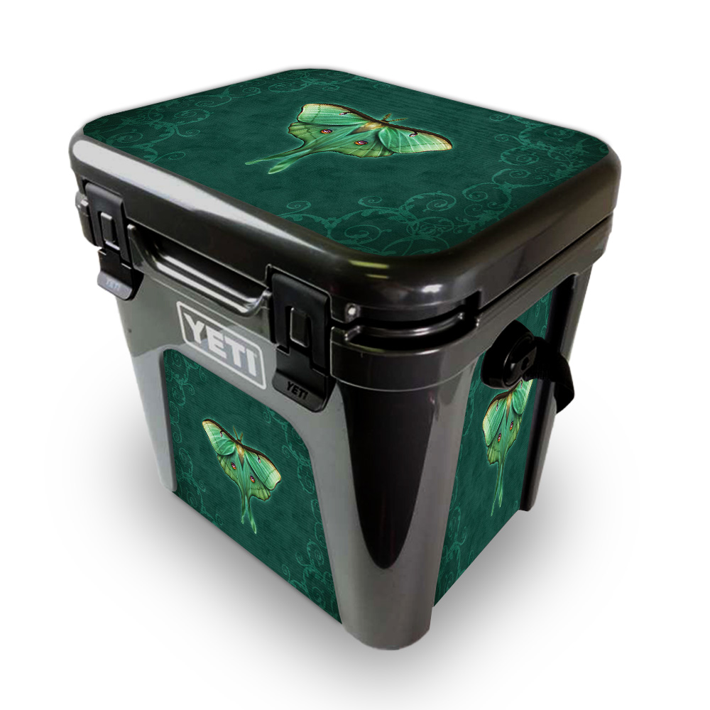 Picture of MightySkins YEROAD24-Luna Moth Skin for Yeti Roadie 24 Hard Cooler - Luna Moth