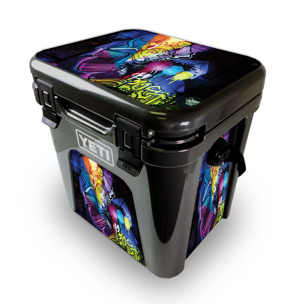 Picture of MightySkins YEROAD24-Midnight Mischief Skin for Yeti Roadie 24 Hard Cooler - Midnight Mischief