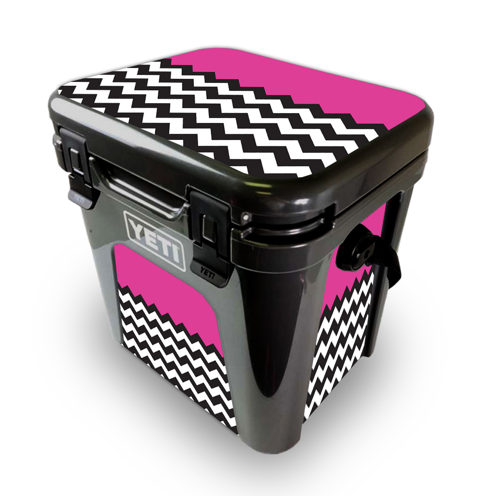 YEROAD24-Hot Pink Chevron Skin for Yeti Roadie 24 Hard Cooler - Hot Pink Chevron -  MightySkins