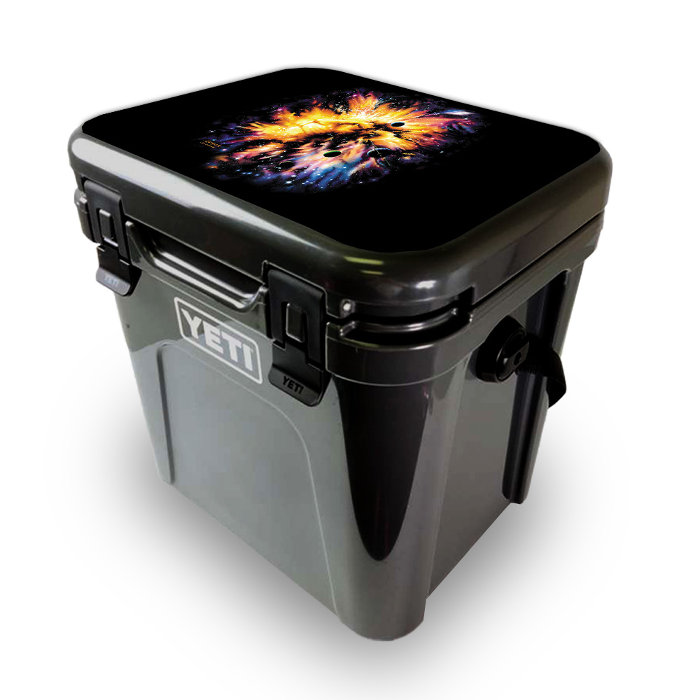 Picture of MightySkins YEROA24LID-Leo Galaxy Skin for Yeti Roadie 24 Hard Cooler Lid - Leo Galaxy