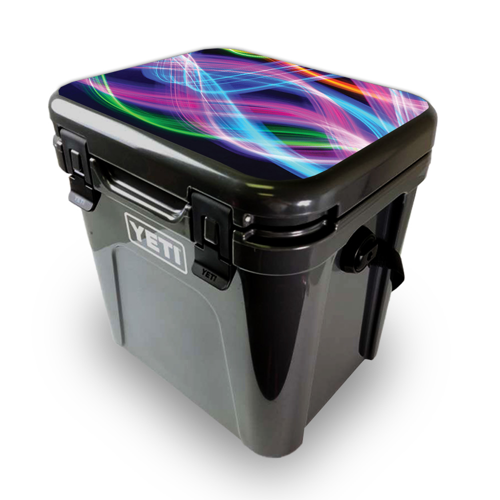 Picture of MightySkins YEROA24LID-Light Waves Skin for Yeti Roadie 24 Hard Cooler Lid - Light Waves