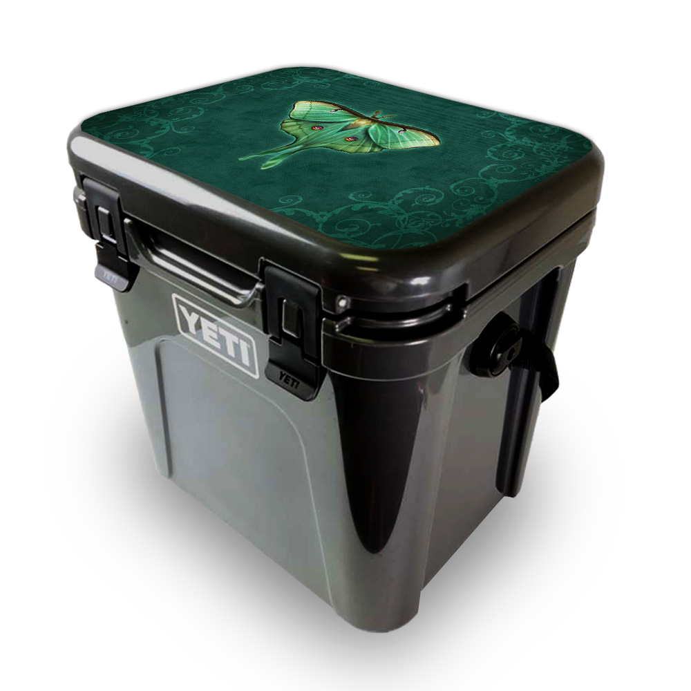 Picture of MightySkins YEROA24LID-Luna Moth Skin for Yeti Roadie 24 Hard Cooler Lid - Luna Moth
