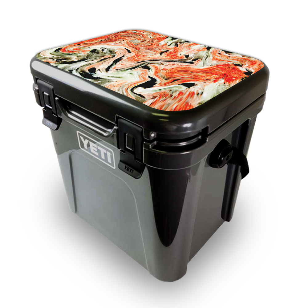 Picture of MightySkins YEROA24LID-Marble Madness Skin for Yeti Roadie 24 Hard Cooler Lid - Marble Madness