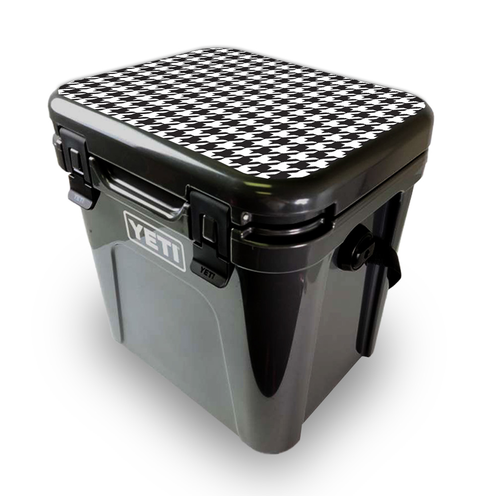 Picture of MightySkins YEROA24LID-Houndstooth Skin for Yeti Roadie 24 Hard Cooler Lid - Houndstooth