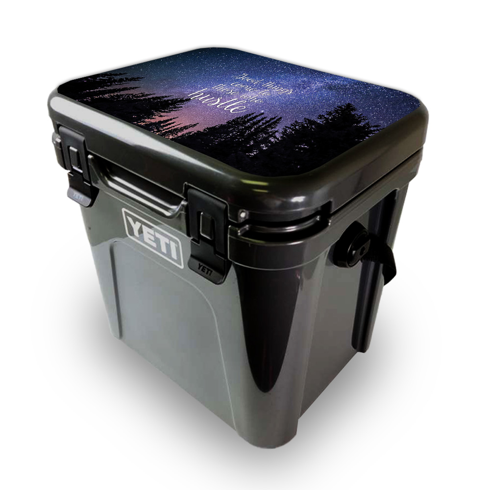 Picture of MightySkins YEROA24LID-Hustle Skin for Yeti Roadie 24 Hard Cooler Lid - Hustle