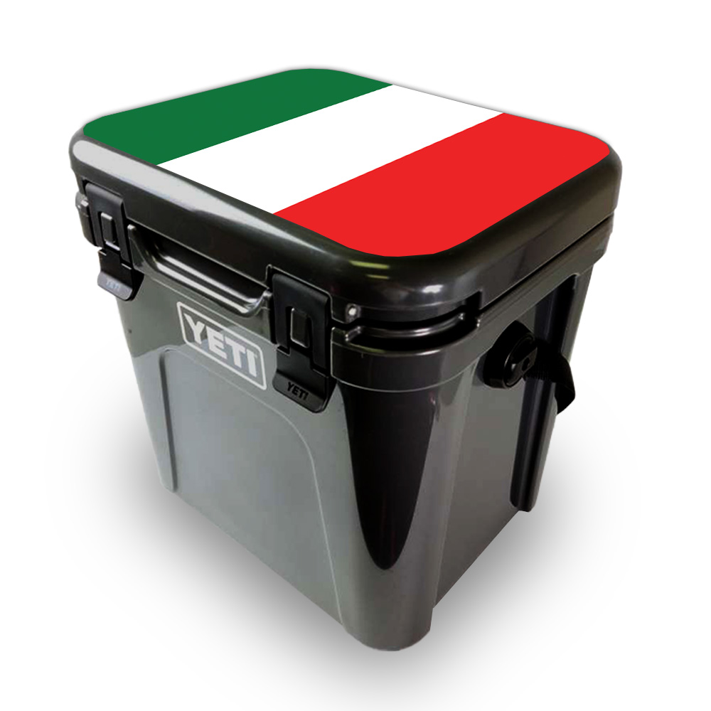 Picture of MightySkins YEROA24LID-Italian Flag Skin for Yeti Roadie 24 Hard Cooler Lid - Italian Flag