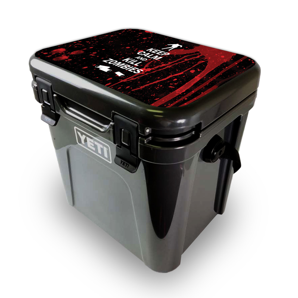 Picture of MightySkins YEROA24LID-Kill Zombies Skin for Yeti Roadie 24 Hard Cooler Lid - Kill Zombies