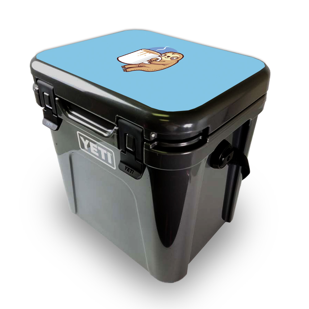 Picture of MightySkins YEROA24LID-Good Morning Sloth Skin for Yeti Roadie 24 Hard Cooler Lid - Good Morning Sloth