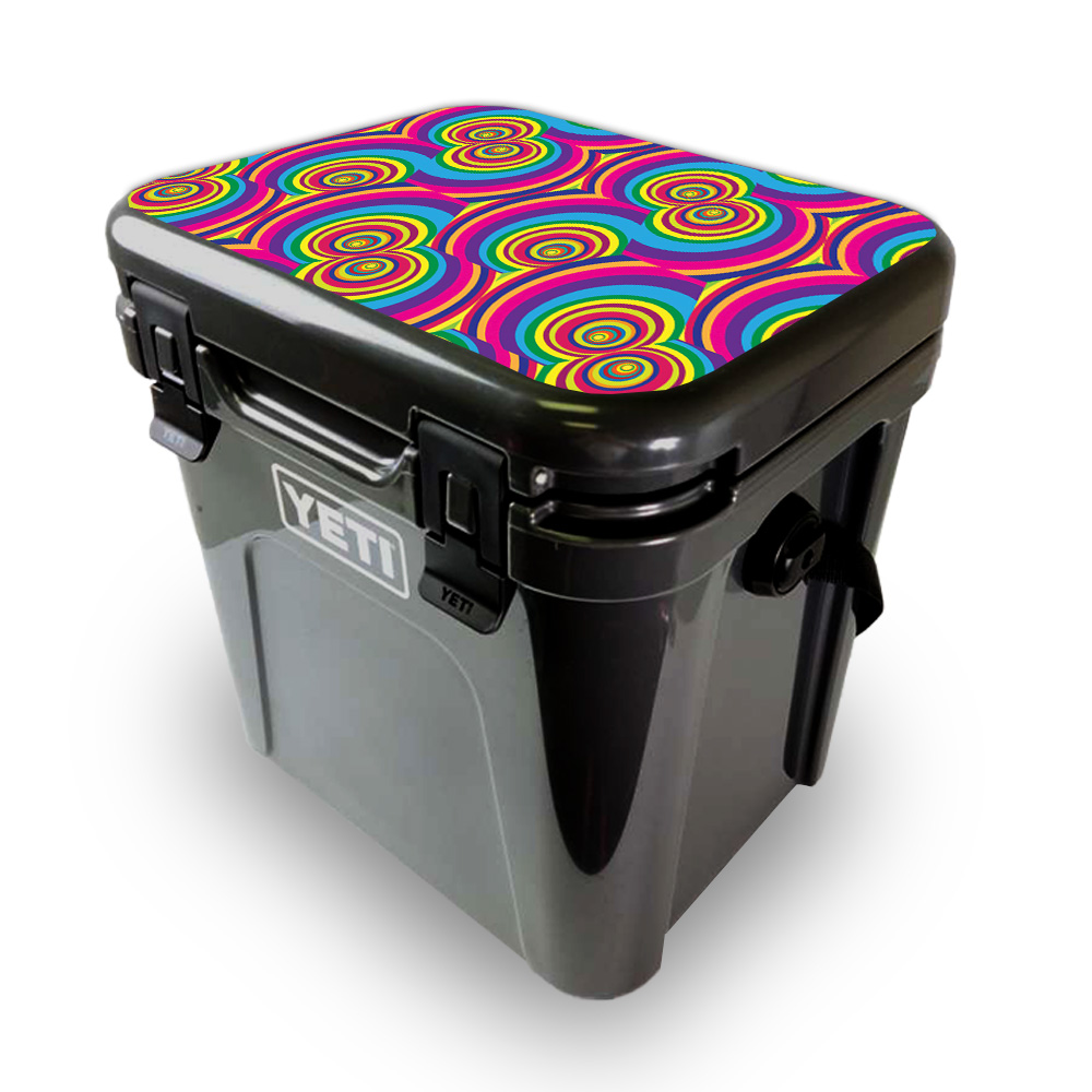 Picture of MightySkins YEROA24LID-Groovy 60s Skin for Yeti Roadie 24 Hard Cooler Lid - Groovy 60s