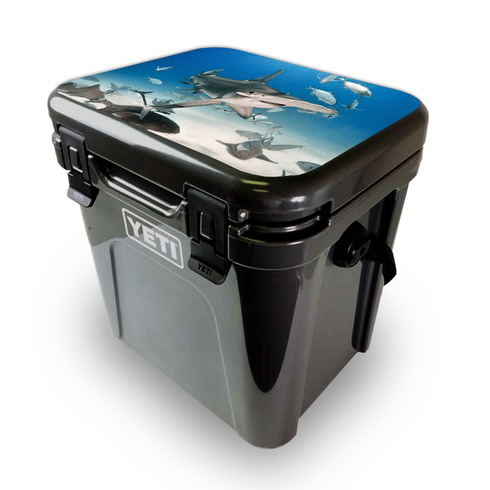 Picture of MightySkins YEROA24LID-Hammerhead Skin for Yeti Roadie 24 Hard Cooler Lid - Hammerhead