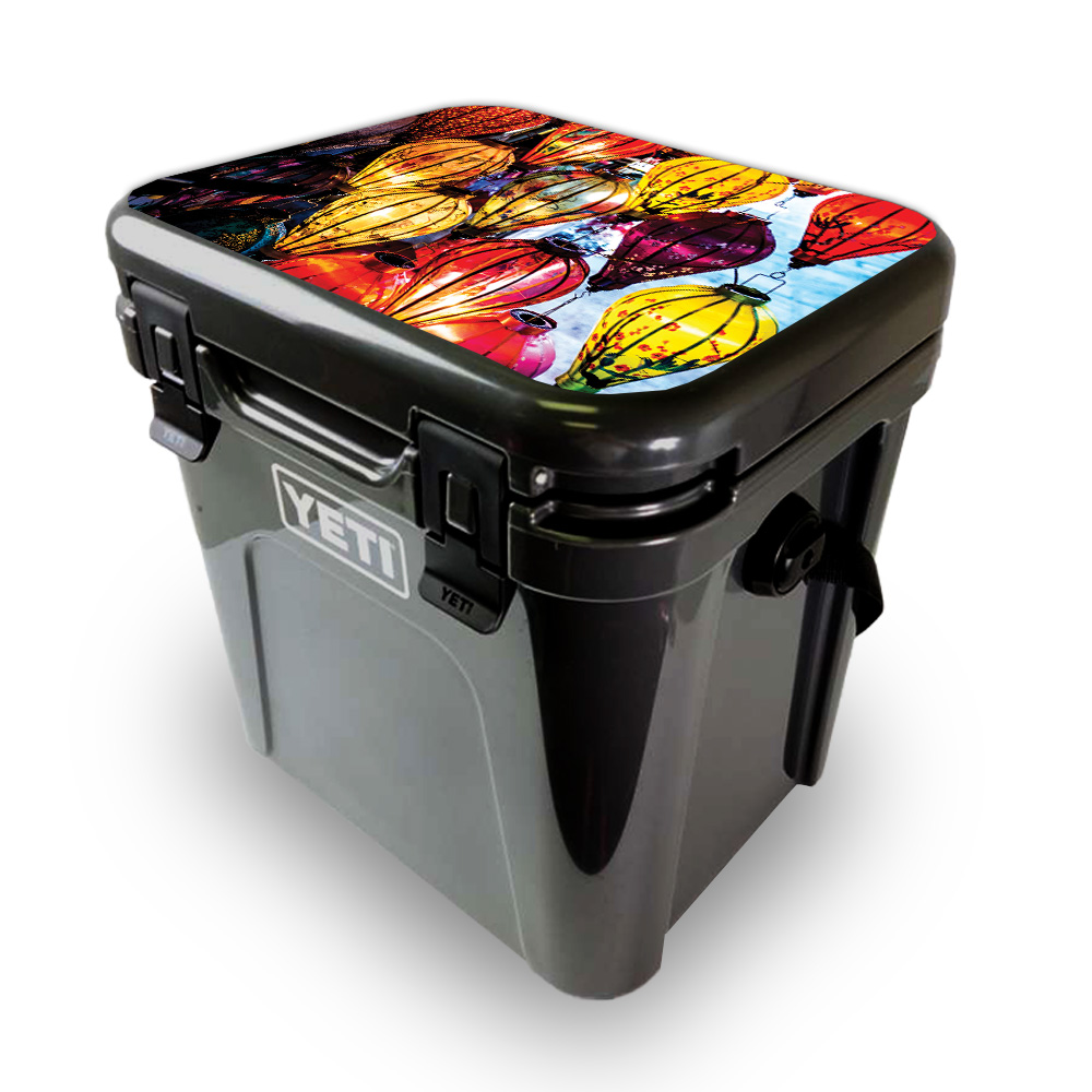 Picture of MightySkins YEROA24LID-Hoi An Lanterns Skin for Yeti Roadie 24 Hard Cooler Lid - Hoi an Lanterns