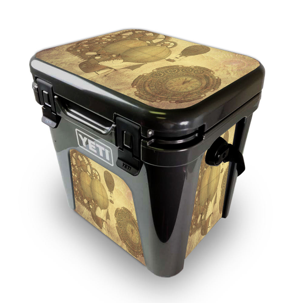 Picture of MightySkins YEROAD24-Steam Punk Paper Skin for Yeti Roadie 24 Hard Cooler - Steam Punk Paper