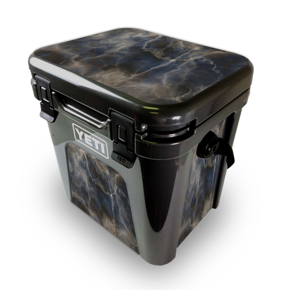 Picture of MightySkins YEROAD24-Stormy Marble Skin for Yeti Roadie 24 Hard Cooler - Stormy Marble