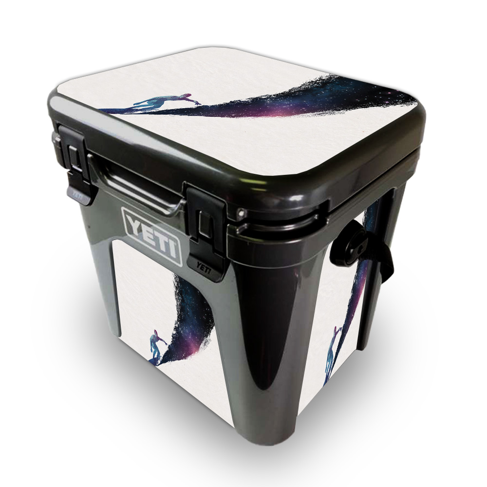 Picture of MightySkins YEROAD24-Surfing The Universe Skin for Yeti Roadie 24 Hard Cooler - Surfing the Universe