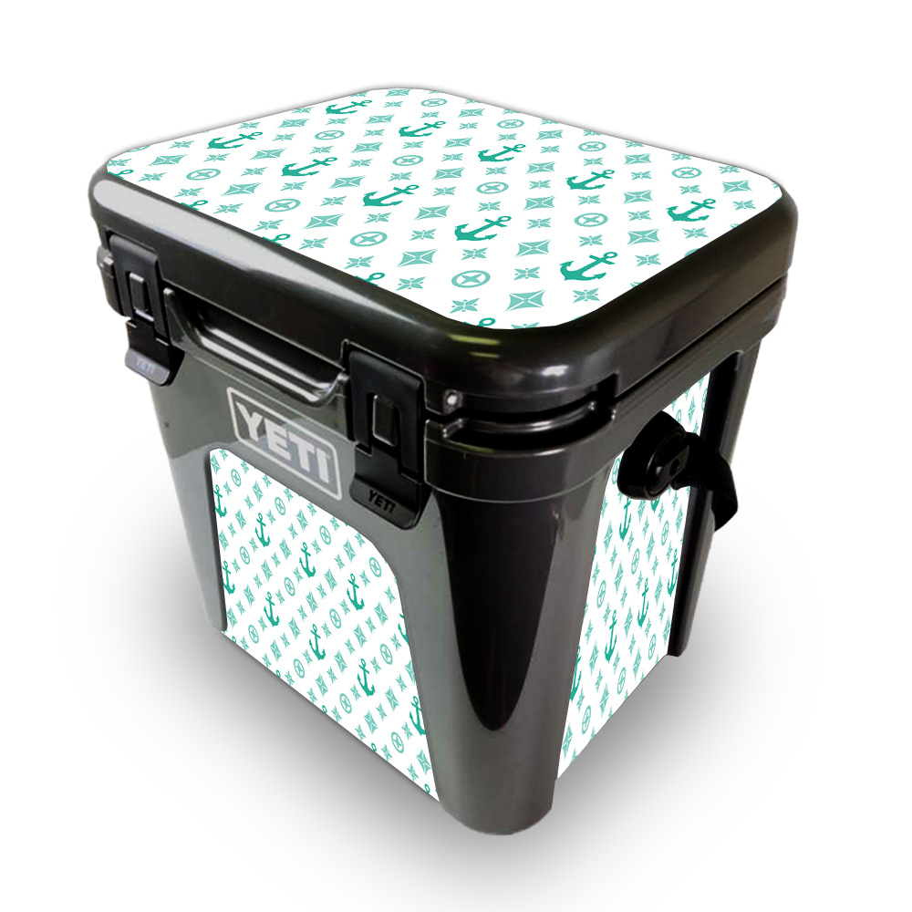 Picture of MightySkins YEROAD24-Teal Designer Skin for Yeti Roadie 24 Hard Cooler - Teal Designer