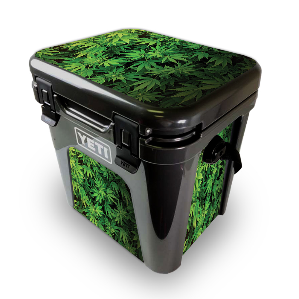 Picture of MightySkins YEROAD24-Weed Skin for Yeti Roadie 24 Hard Cooler - Weed