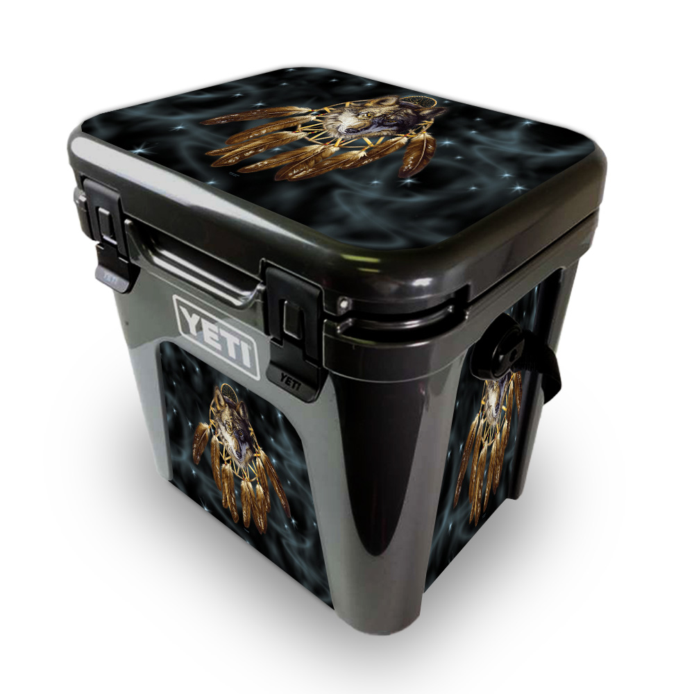 Picture of MightySkins YEROAD24-Wolf Dreams Skin for Yeti Roadie 24 Hard Cooler - Wolf Dreams