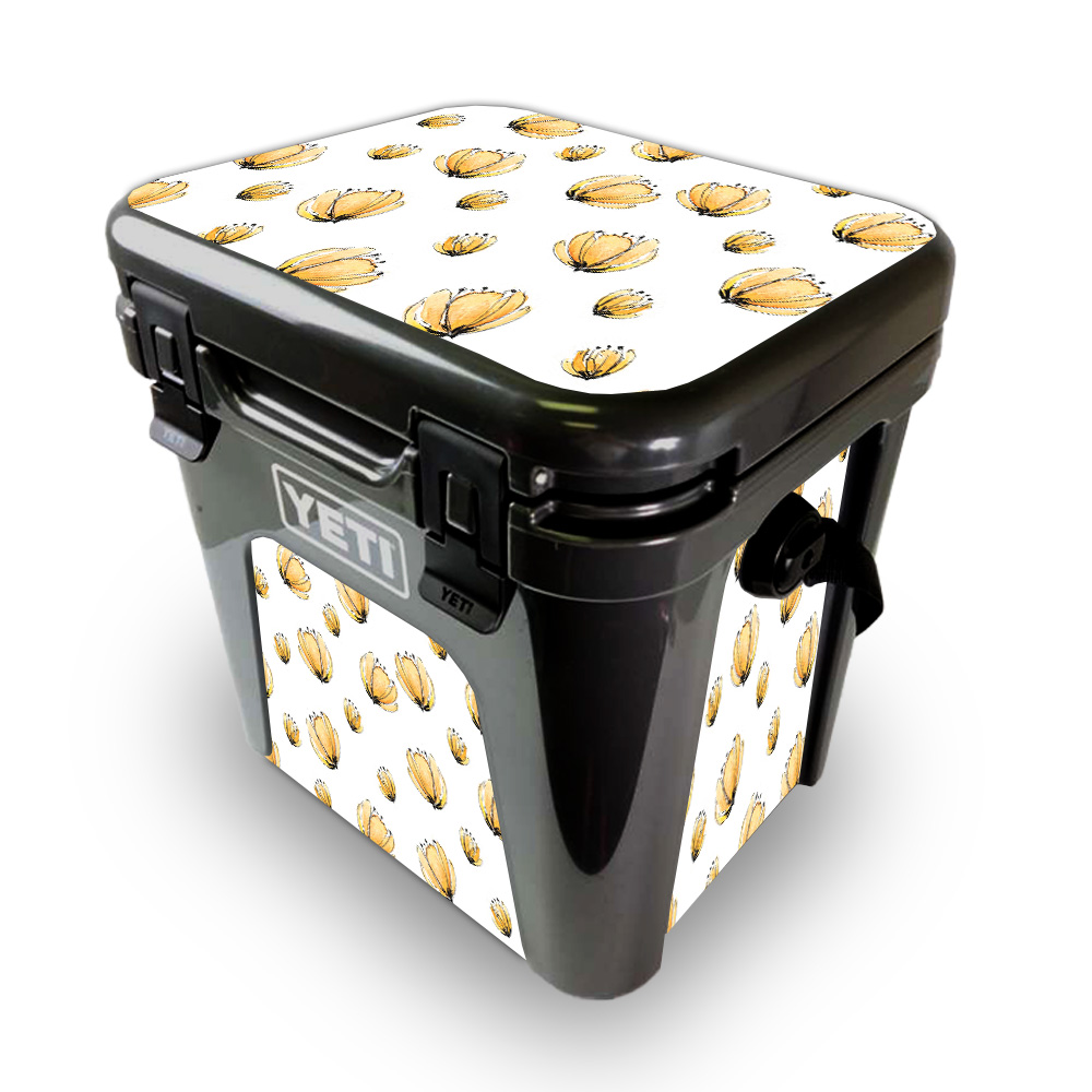 Picture of MightySkins YEROAD24-Yellow Poppy Skin for Yeti Roadie 24 Hard Cooler - Yellow Poppy