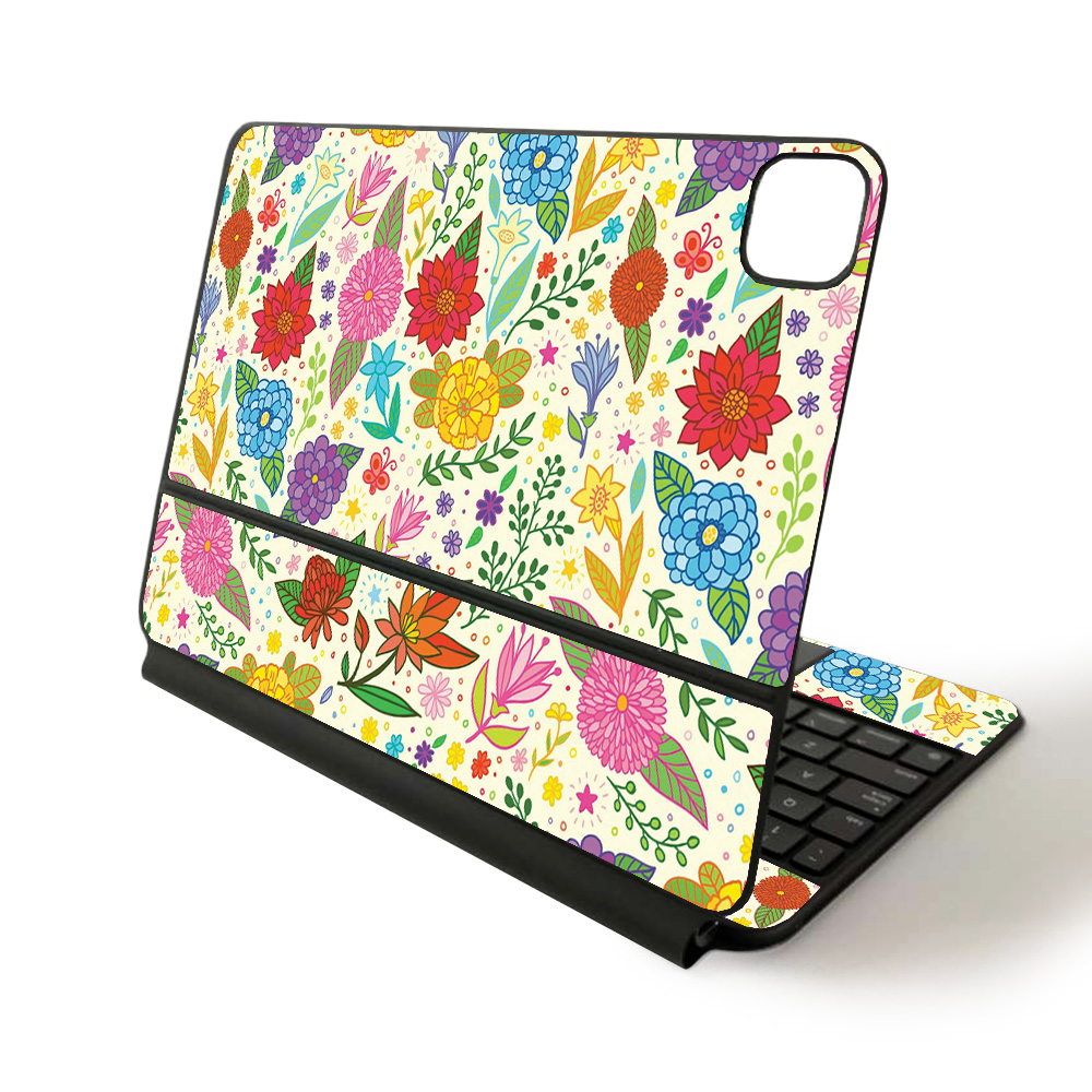 Picture of MightySkins APIPSK1120-Flower Garden Skin for Apple Magic Keyboard & iPad Pro 11 in. 2020 - Flower Garden