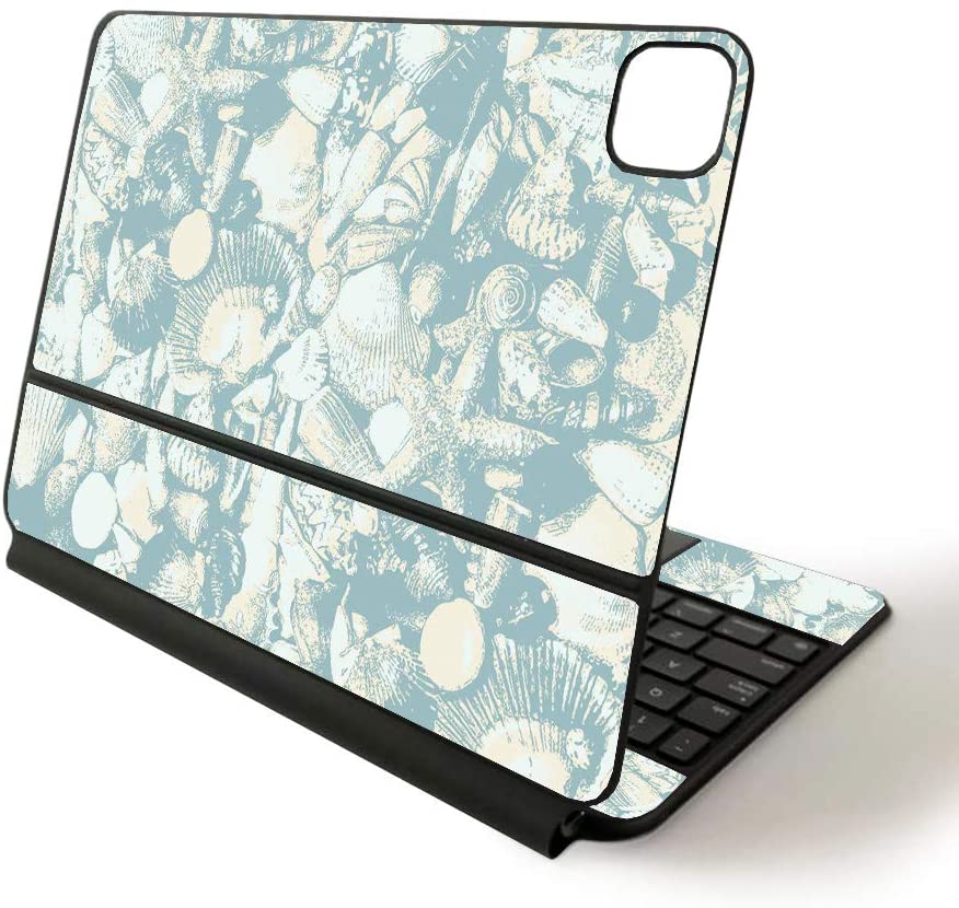 APIPSK1120-Blue Seashells Skin for Apple Magic Keyboard & iPad Pro 11 in. 2020 - Blue Seashells -  MightySkins