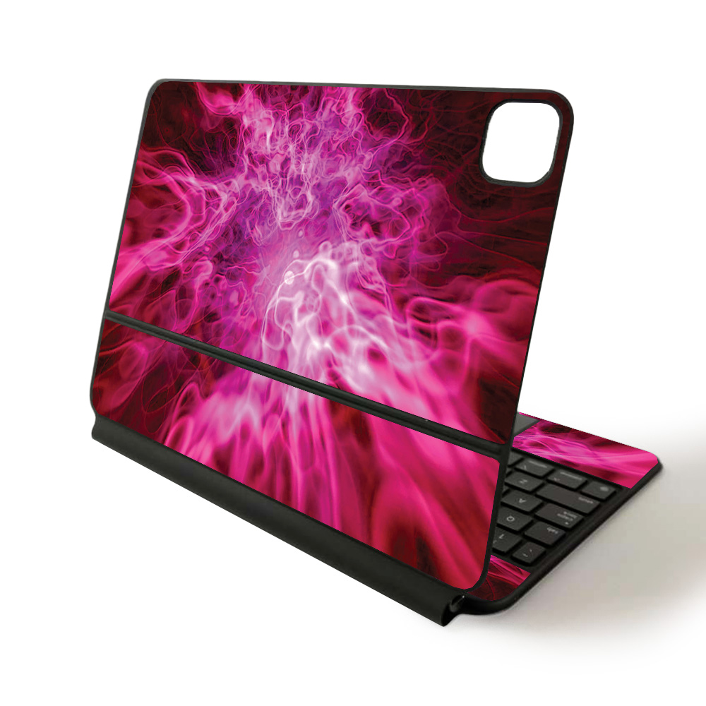 Picture of MightySkins APIPSK1120-Red Mystic Flames Skin for Apple Magic Keyboard & iPad Pro 11 in. 2020 - Red Mystic Flames