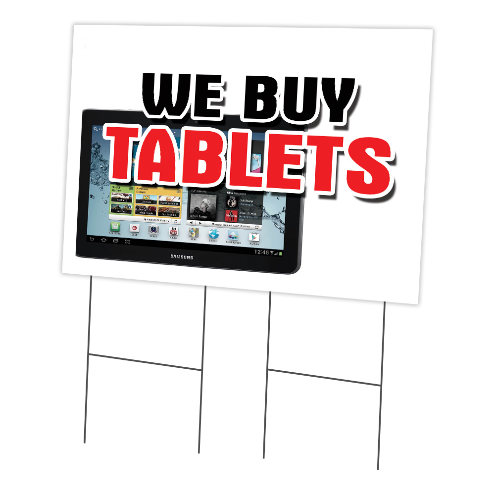 SignMission C-2436-DS-We Buy Tablets