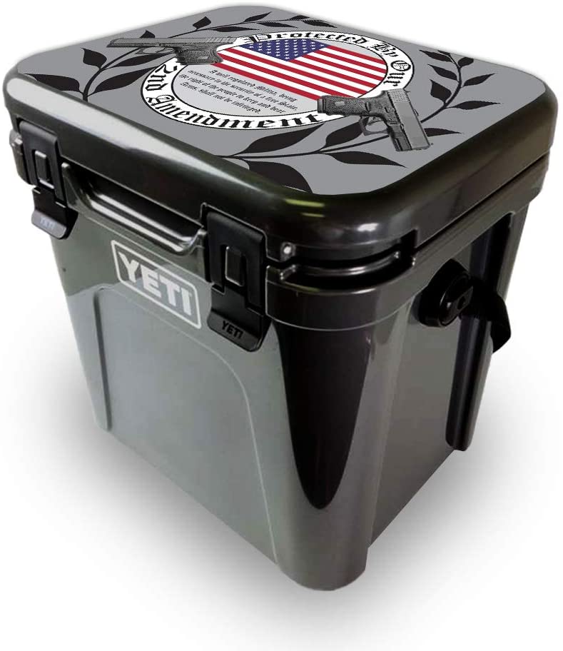 Picture of MightySkins YEROA24LID-2nd Amendment Skin for Yeti Roadie 24 Hard Cooler Lid - 2nd Amendment