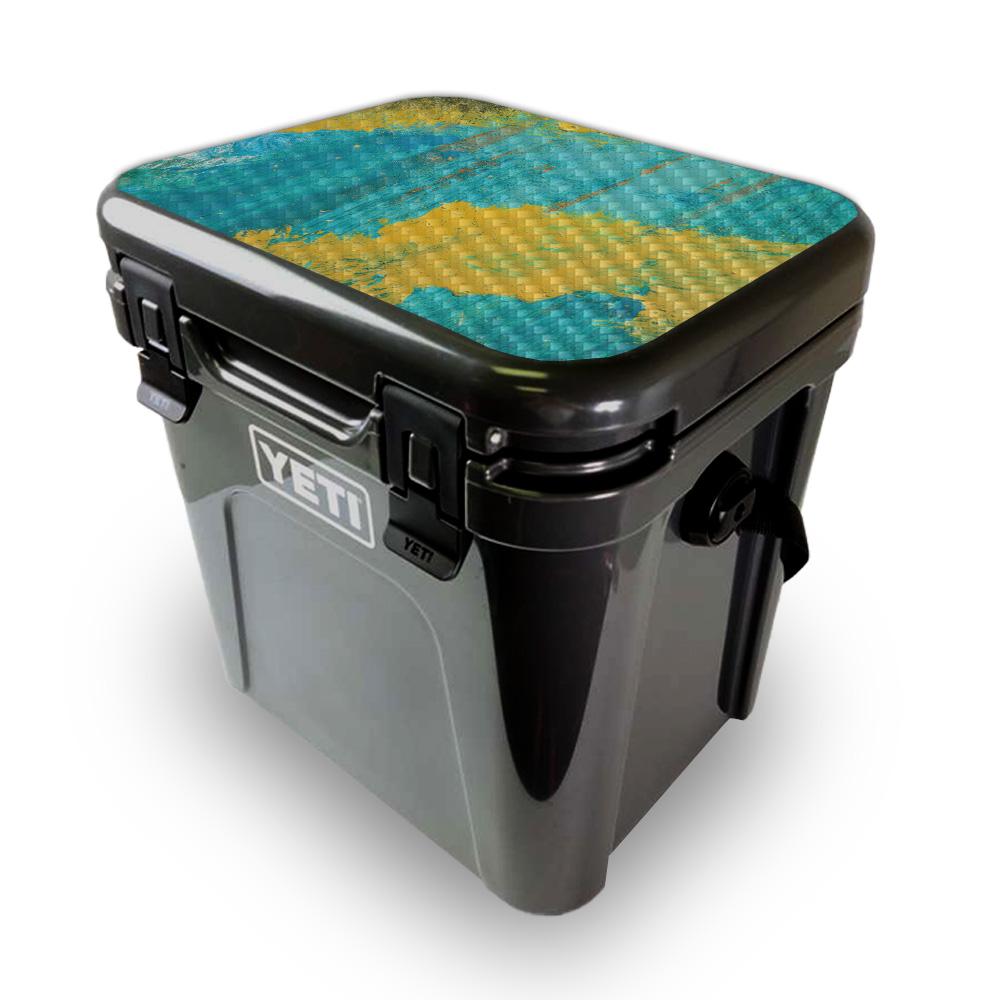 Picture of MightySkins YEROA24LID-Acrylic Blue Skin for Yeti Roadie 24 Hard Cooler Lid - Acrylic Blue