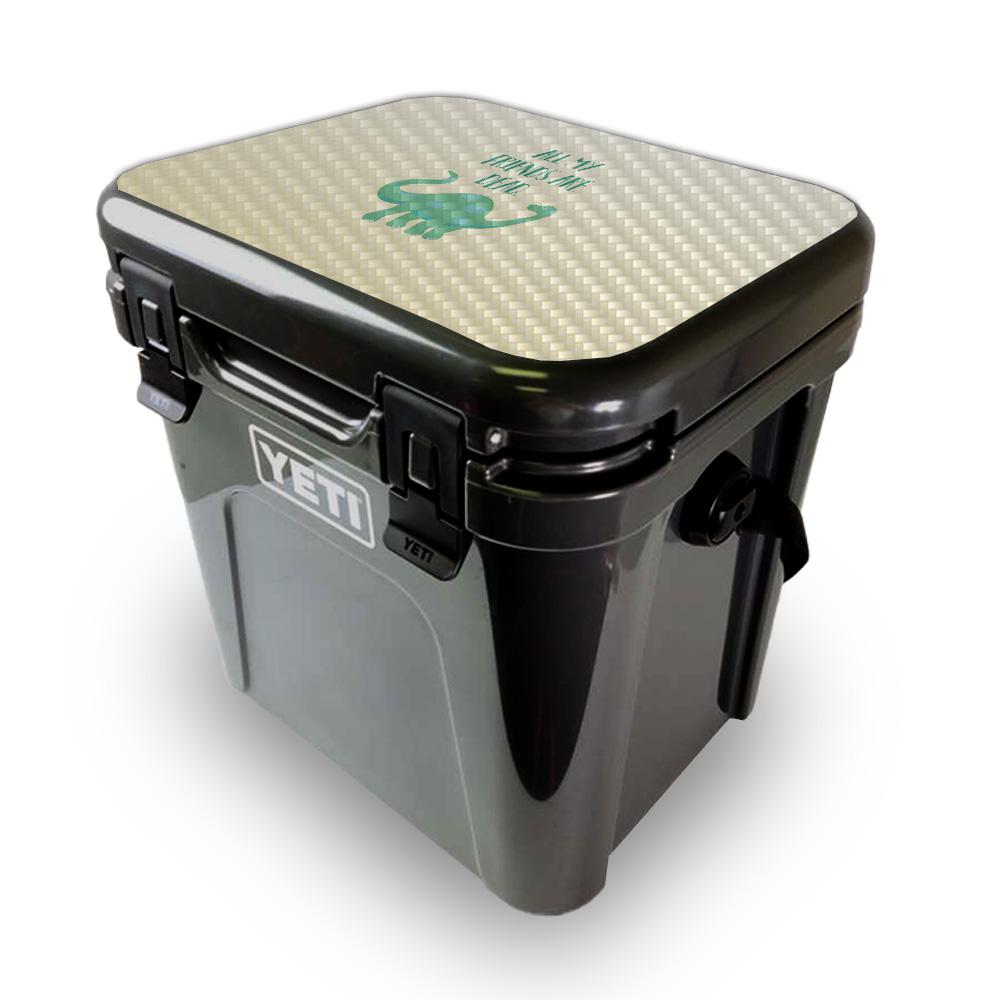 Picture of MightySkins YEROA24LID-All My Friends Are Dead Skin for Yeti Roadie 24 Hard Cooler Lid - All My Friends Are Dead