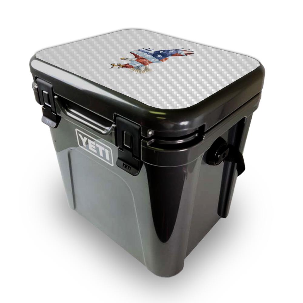 Picture of MightySkins YEROA24LID-American Eagle Skin for Yeti Roadie 24 Hard Cooler Lid - American Eagle