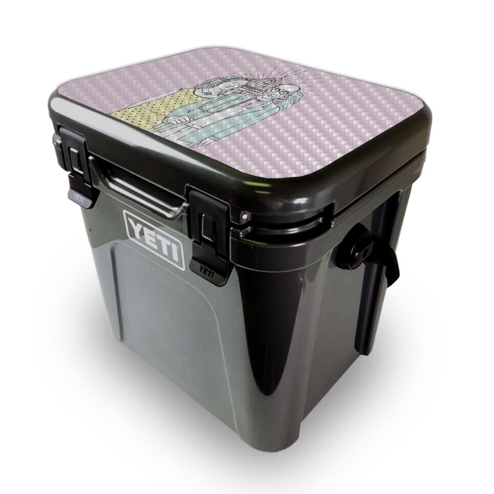 Picture of MightySkins YEROA24LID-American Gothic Pop Skin for Yeti Roadie 24 Hard Cooler Lid - American Gothic Pop